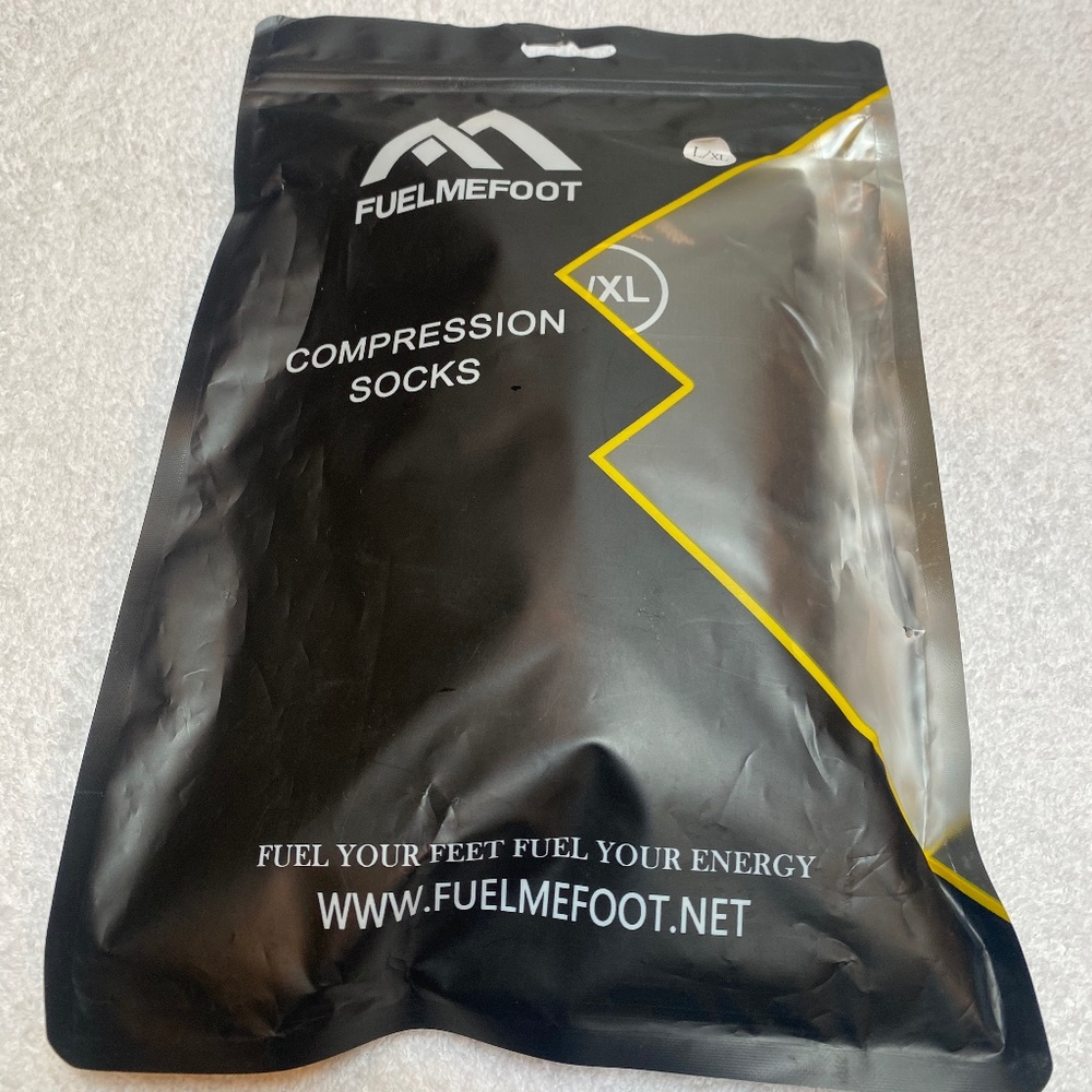 Men's Black Compression Socks.